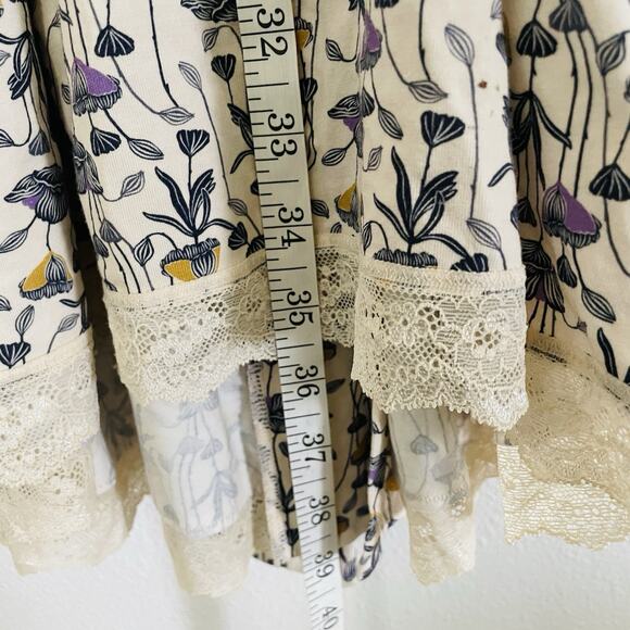EUC ThirdLove Wonderknit Kimono Lace Robe Floral Purple Loungewear‎ Sexy Size 1X - Picture 6 of 7
